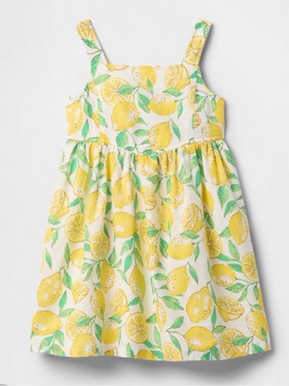 GAP Toddler Linen Lemon Print Dress
